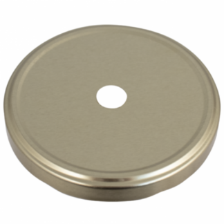 100mm Metal Lid for Wide Mouth Jars (Each) 100-2055 Lug Finish - With Stopper Hole