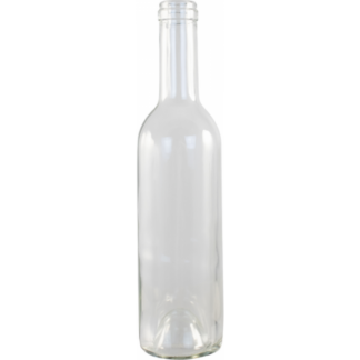 375 mL Flint (Clear) Claret/BordeauxWine Bottles | Case of 12