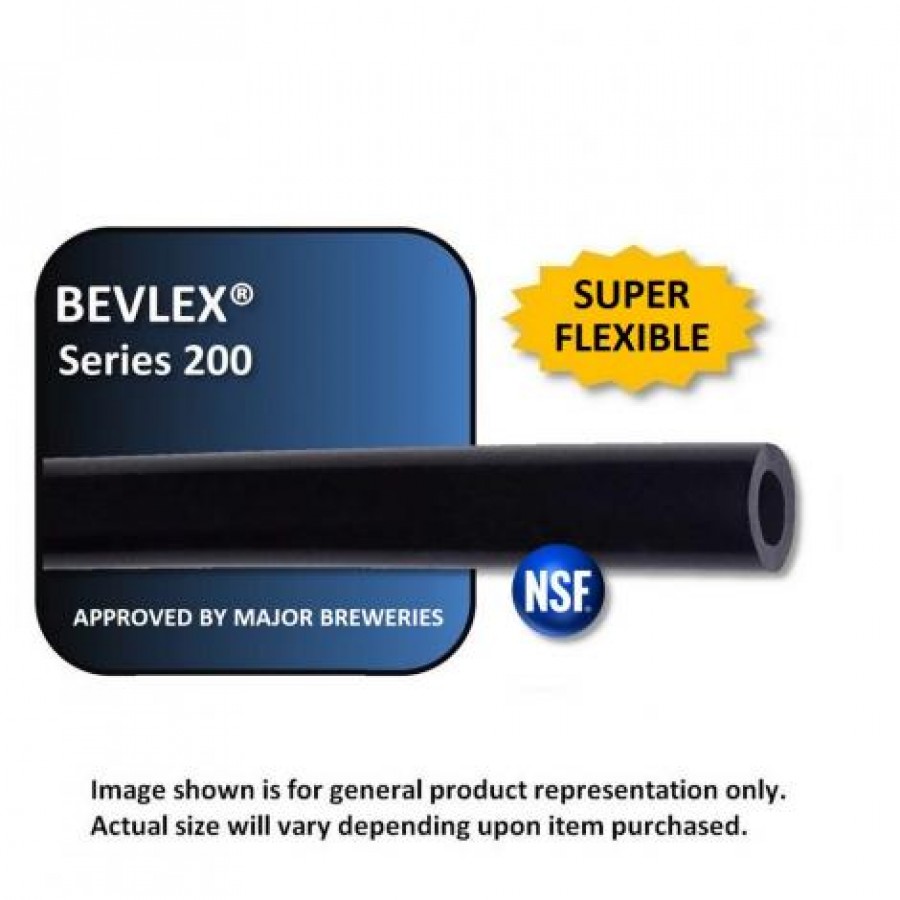 3/16" x 7/16" Black Beer Hose