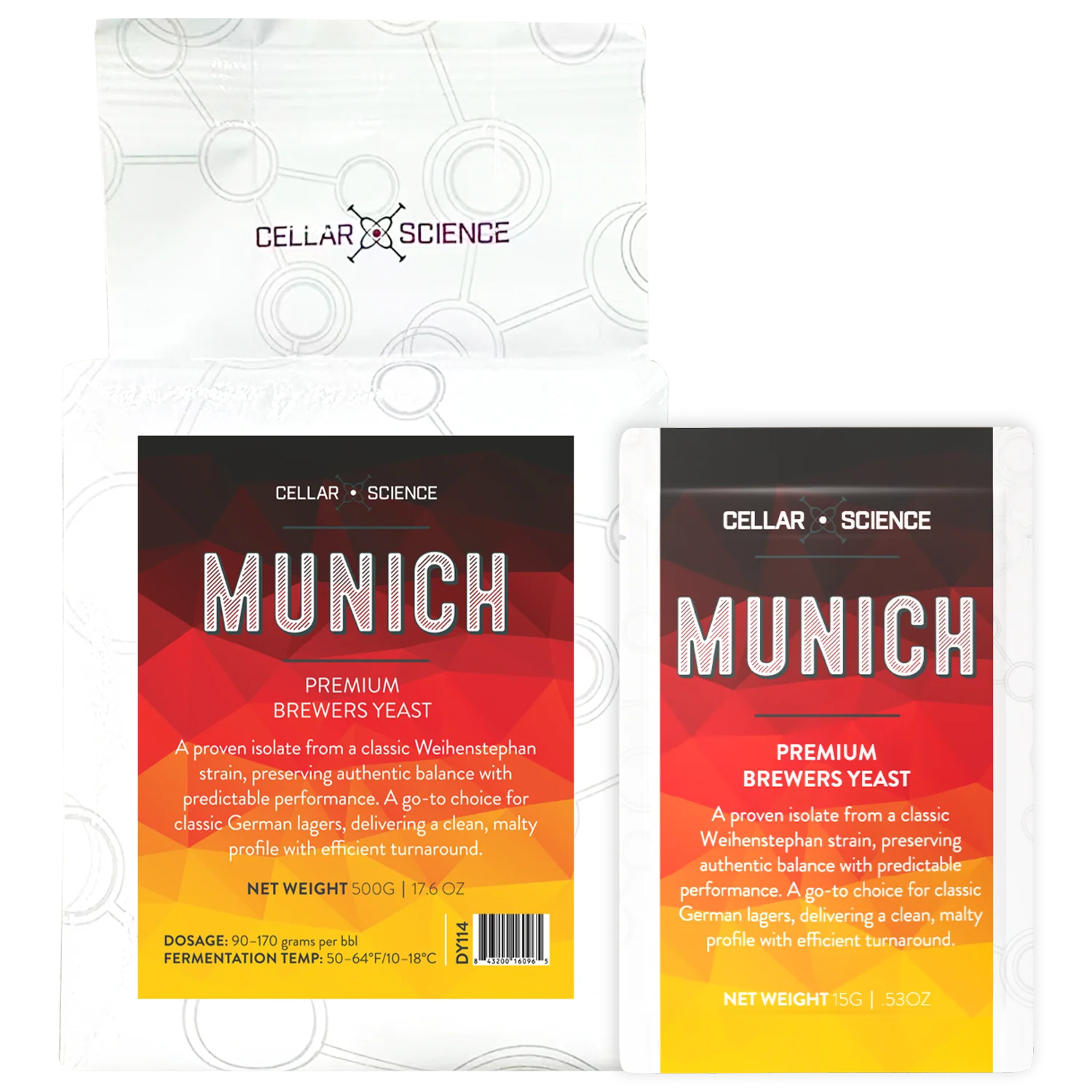 CellarScience® MUNICH Dry Yeast | German Lager | Premium Beer Yeast
