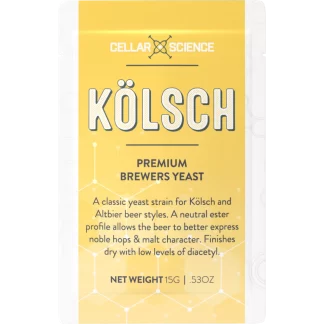 CellarScience® KOLSCH Dry Beer Yeast - 15 G (Kölsch Ale)