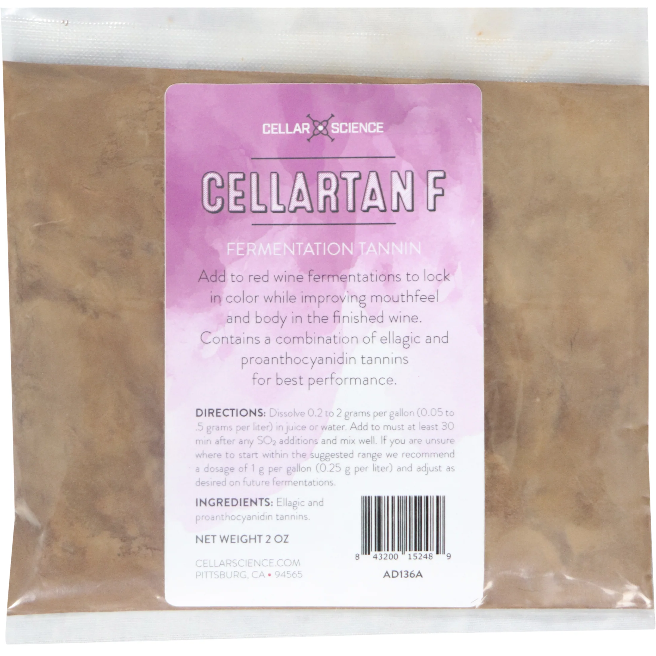 CellarScience® CellarTan F 2 oz - Fermentation Tannin Blend